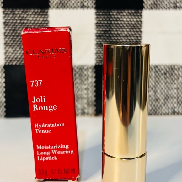 New!! Clarins Joli Rouge Lipstick - Bold Red - Picture 4 of 4